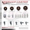 Service Caster 35 Inch High Temp Glass Filled Nylon Wheel Swivel 58 Inch Threaded Stem Caster Set SCC-TS20S3514-GFNSHT-58212-4 - alternate 2